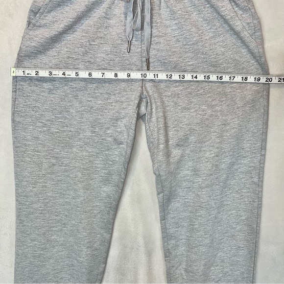 Vocal Heather Grey Joggers Sweatpants Pearl Ankle Cozy Dressy Stretchy Small - Picture 10 of 15